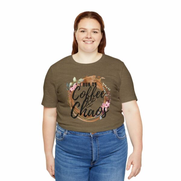 I Run on Coffee and Chaos Unisex Tee - Image 7