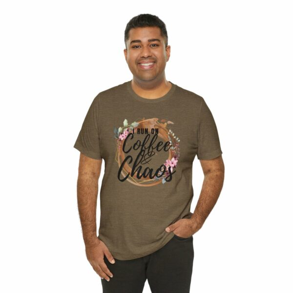 I Run on Coffee and Chaos Unisex Tee - Image 8