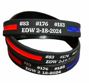 Silicone Bracelet for Burnsville, MN Police and Fire 2024