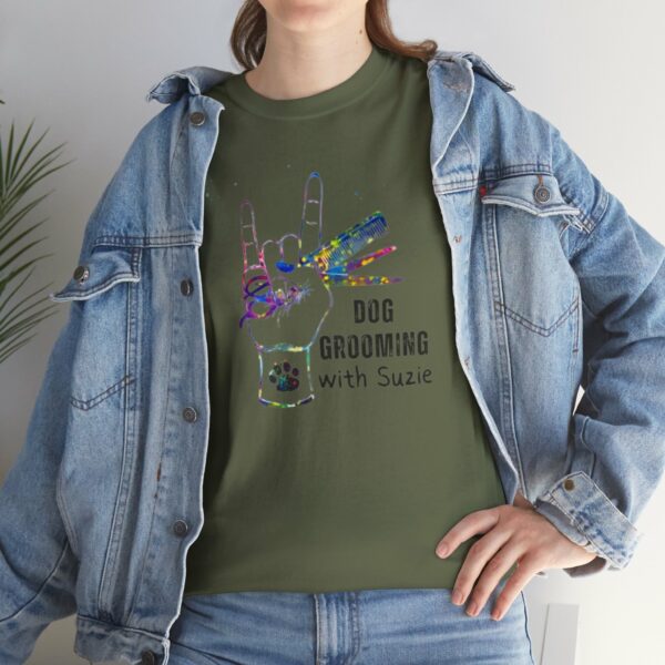 Dog Grooming by Suzie Hand Tee Shirt - Image 131