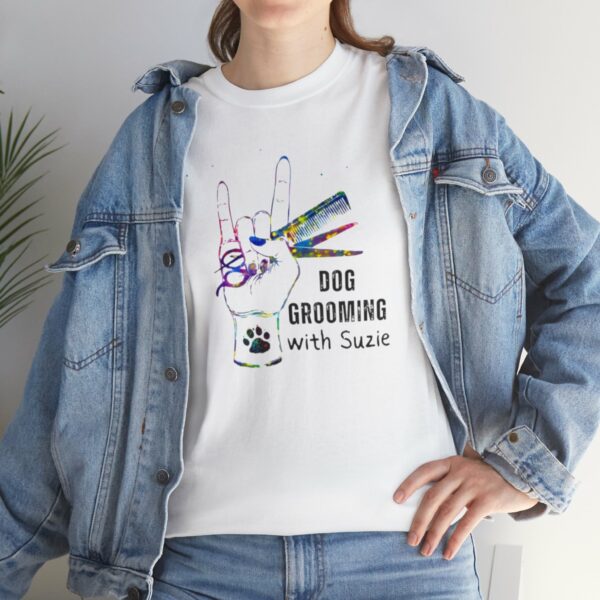 Dog Grooming by Suzie Hand Tee Shirt - Image 23