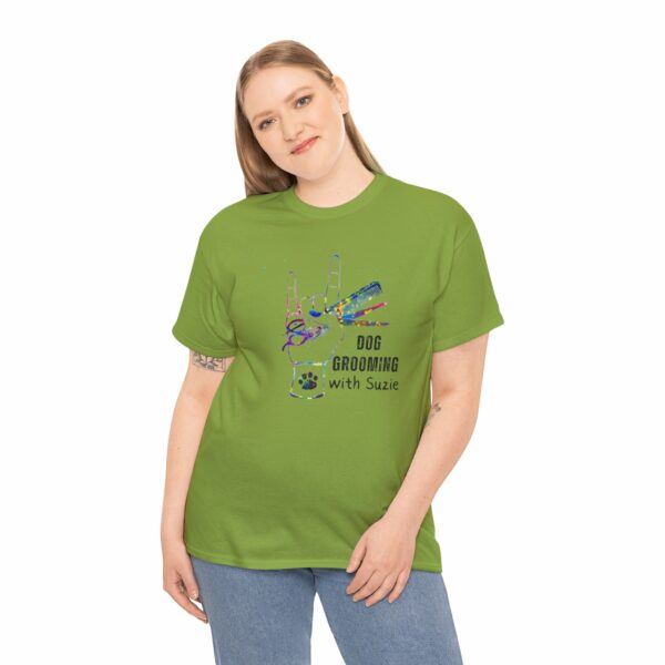 Dog Grooming by Suzie Hand Tee Shirt - Image 147