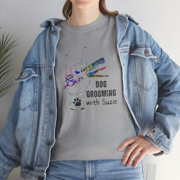 Dog Grooming by Suzie Hand Tee Shirt - Image 50