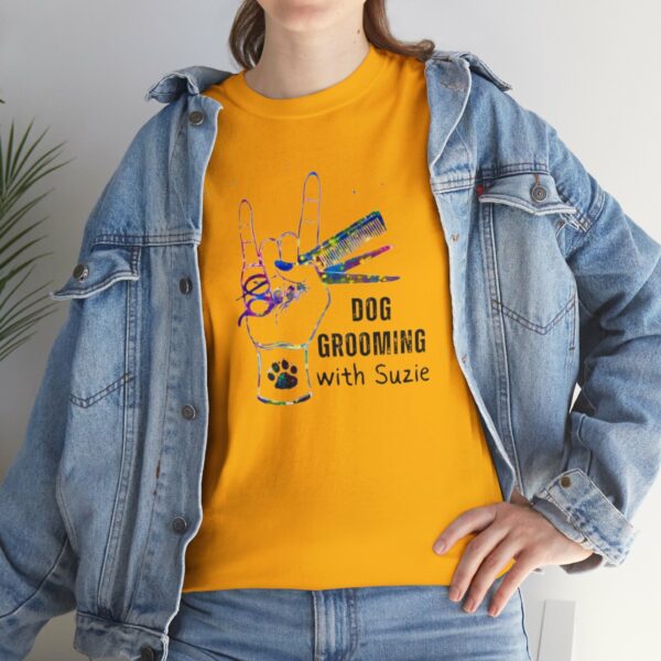 Dog Grooming by Suzie Hand Tee Shirt - Image 77