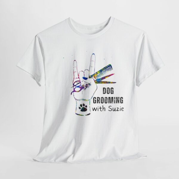 Dog Grooming by Suzie Hand Tee Shirt - Image 7