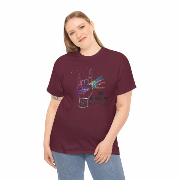 Dog Grooming by Suzie Hand Tee Shirt - Image 93