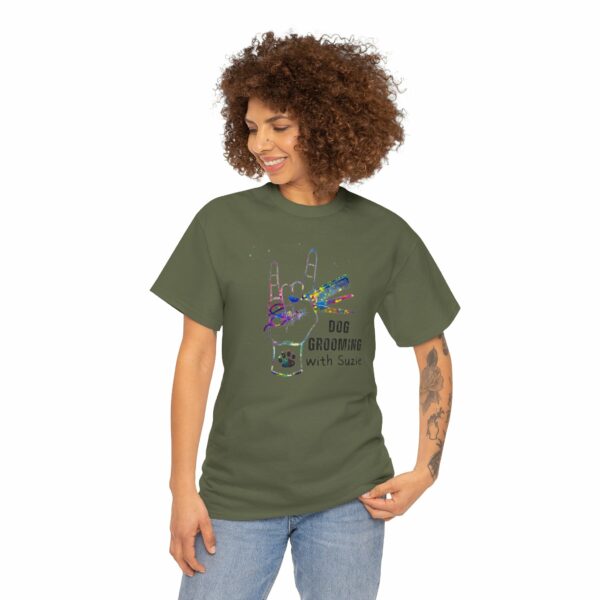 Dog Grooming by Suzie Hand Tee Shirt - Image 109