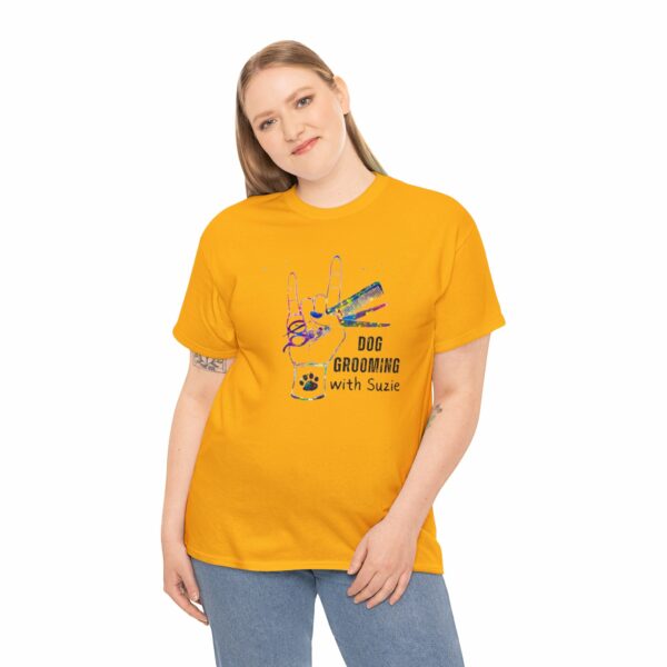 Dog Grooming by Suzie Hand Tee Shirt - Image 66