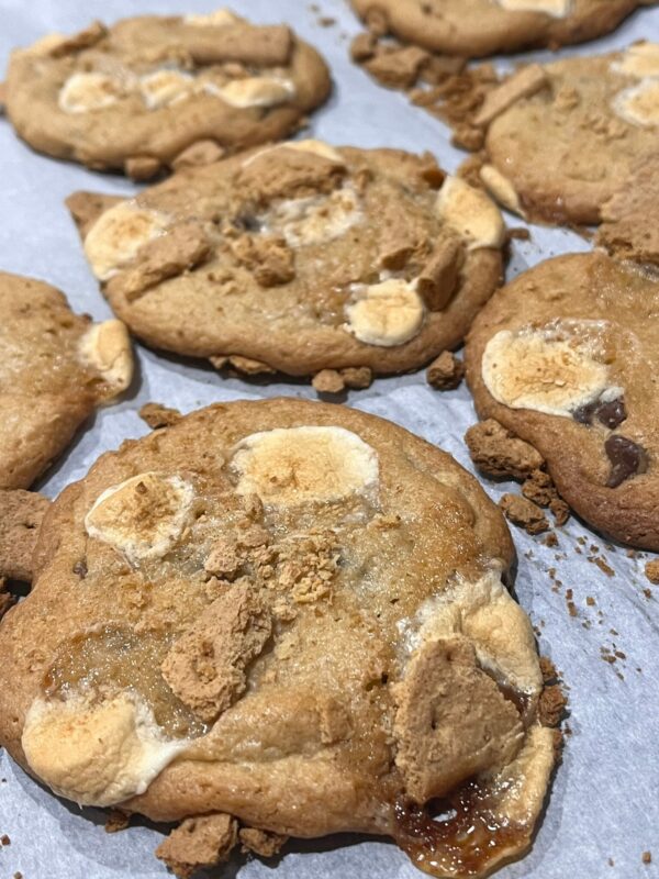 S'mores Brown Butter Cookies