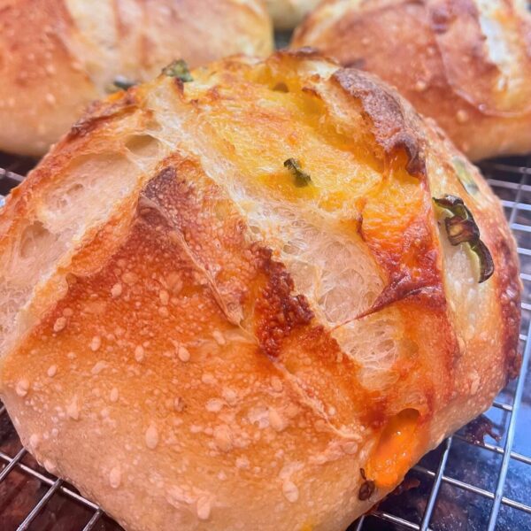 Jalapeño Cheddar Sourdough Loaf